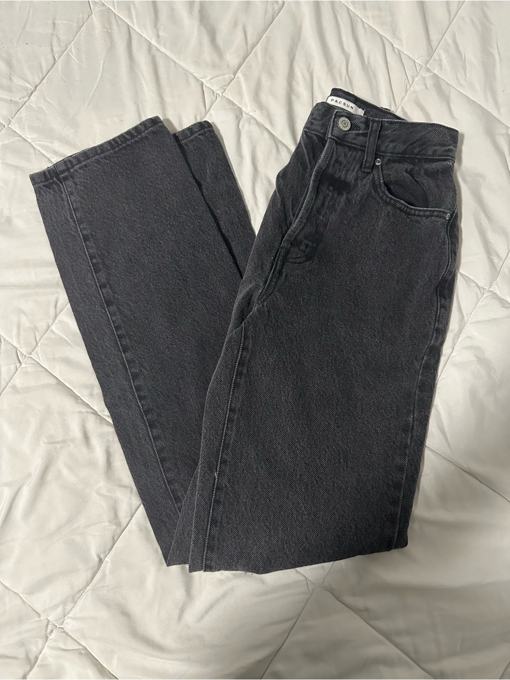 PacSun Women's Black High-Rise Dad Jean